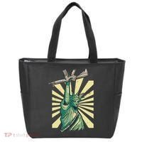 Statue Of Liberty Ar 15 Gun Loving American Tote Bag thumb 0