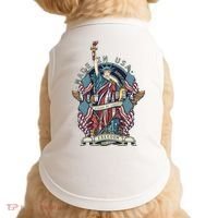 Statue Of Liberty New York Art Doggie Tank thumb 0