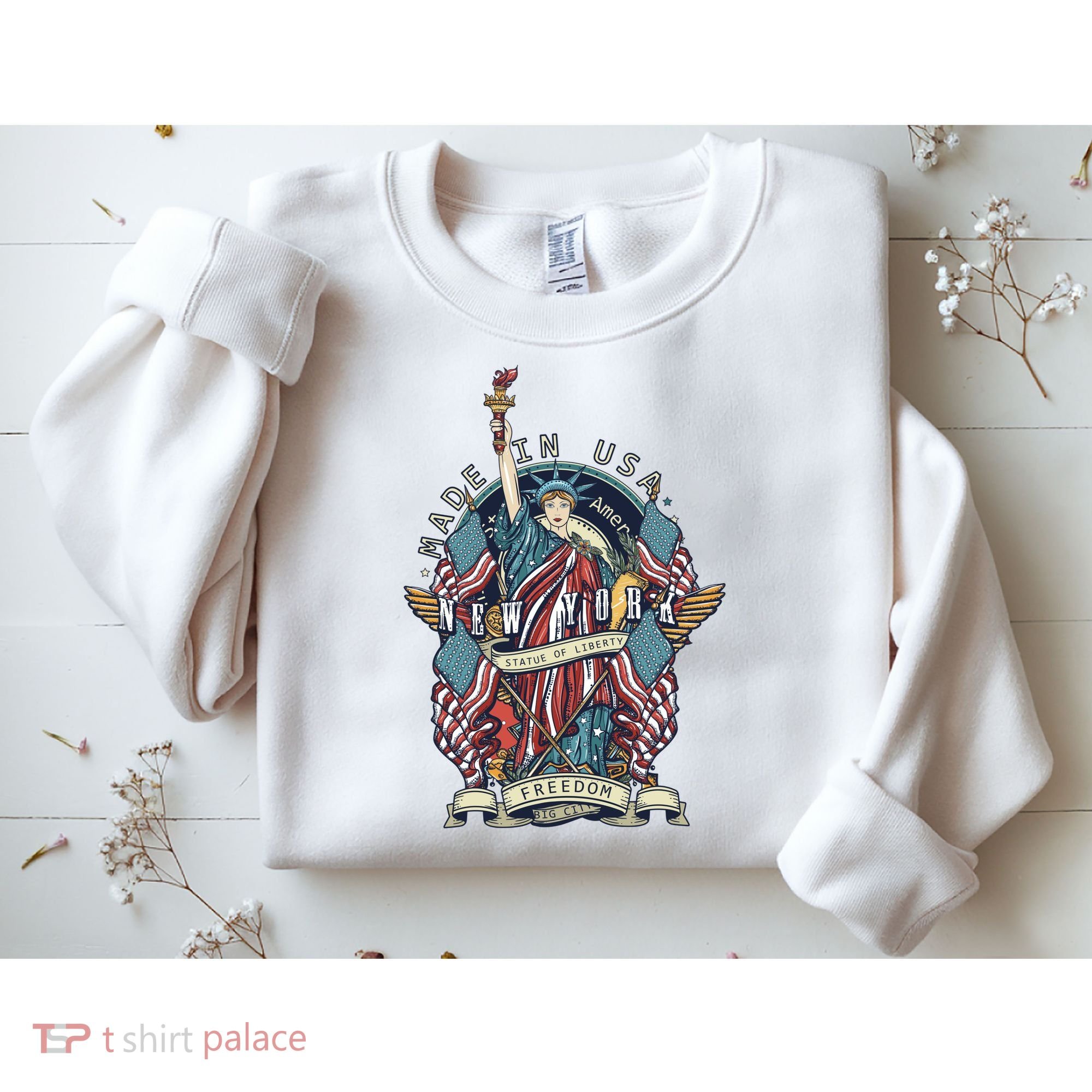 Statue Of Liberty New York Art Sweatshirt