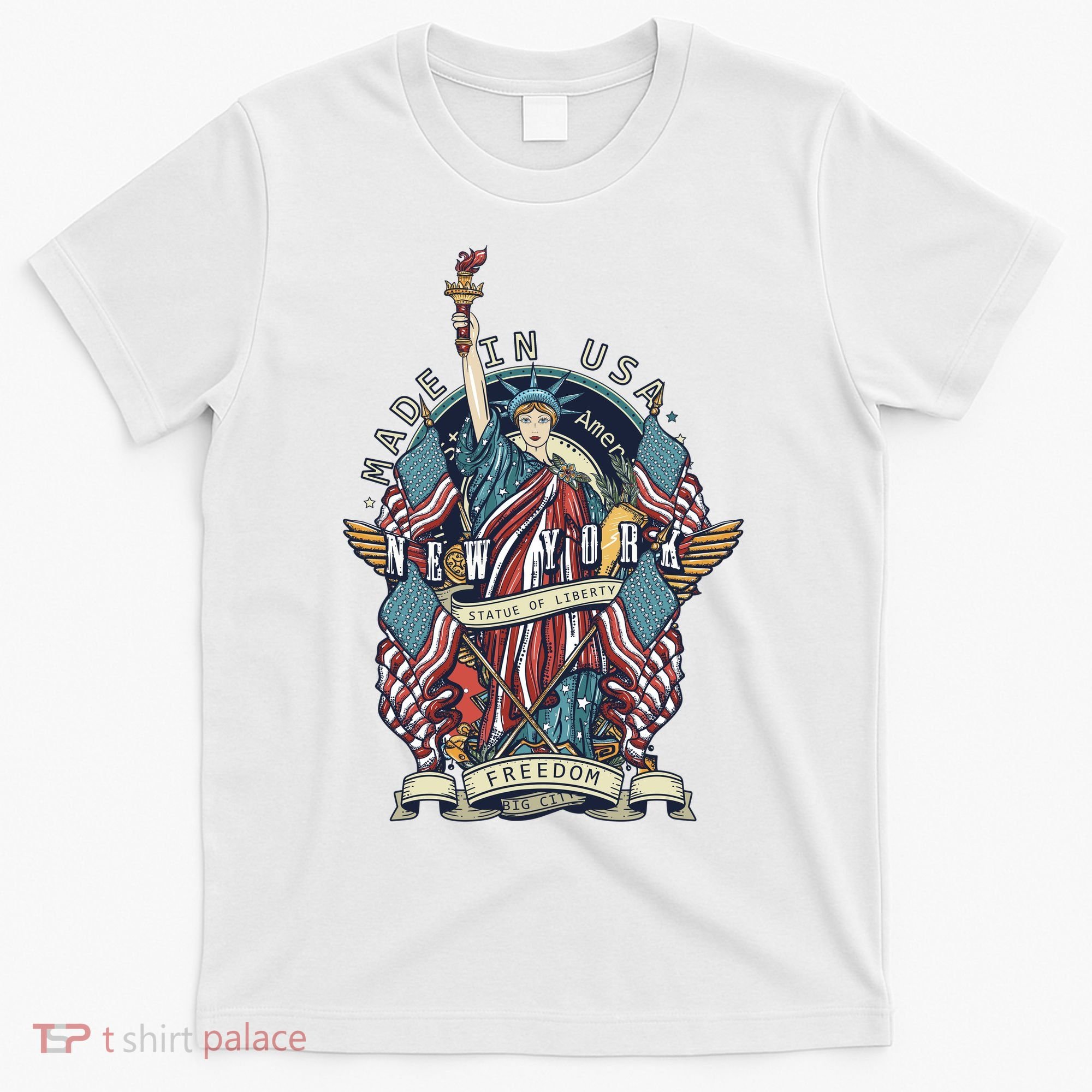 Statue Of Liberty New York Art T-Shirt