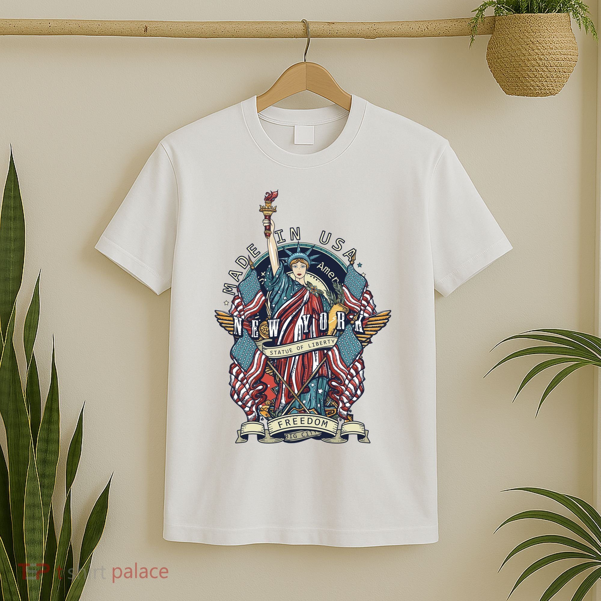 Statue Of Liberty New York Art T-Shirt