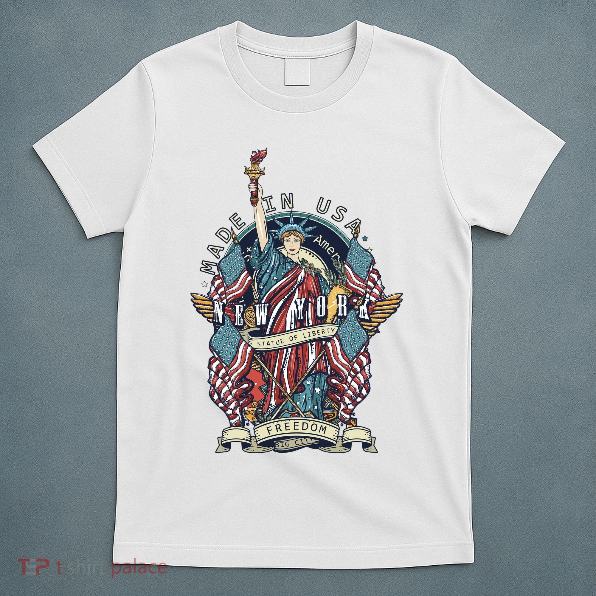 Statue Of Liberty New York Art T-Shirt
