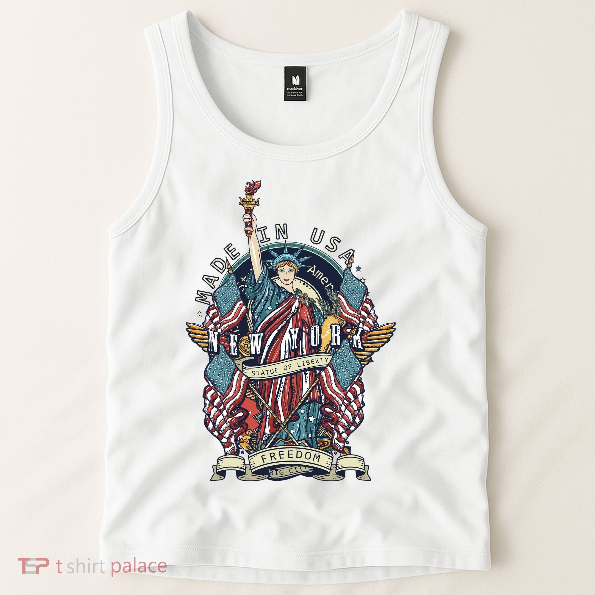 Statue Of Liberty New York Art Tank Top