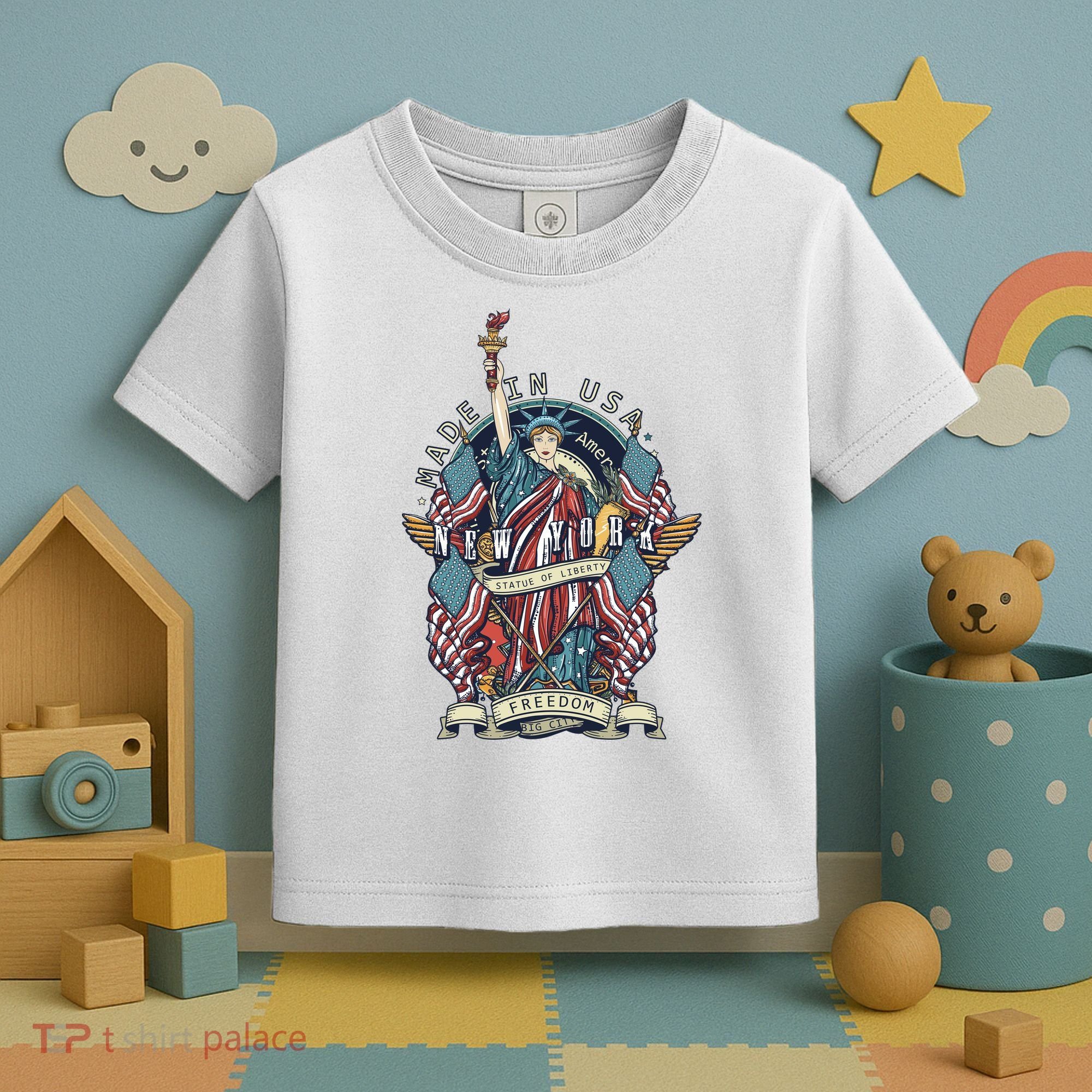 Statue Of Liberty New York Art Toddler T-Shirt