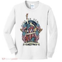 Statue Of Liberty New York Art Kids Long Sleeve Shirt thumb 0