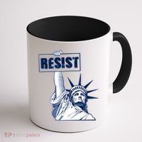 Statue of Liberty Resist Protest Fight Coffee Mug thumb 1