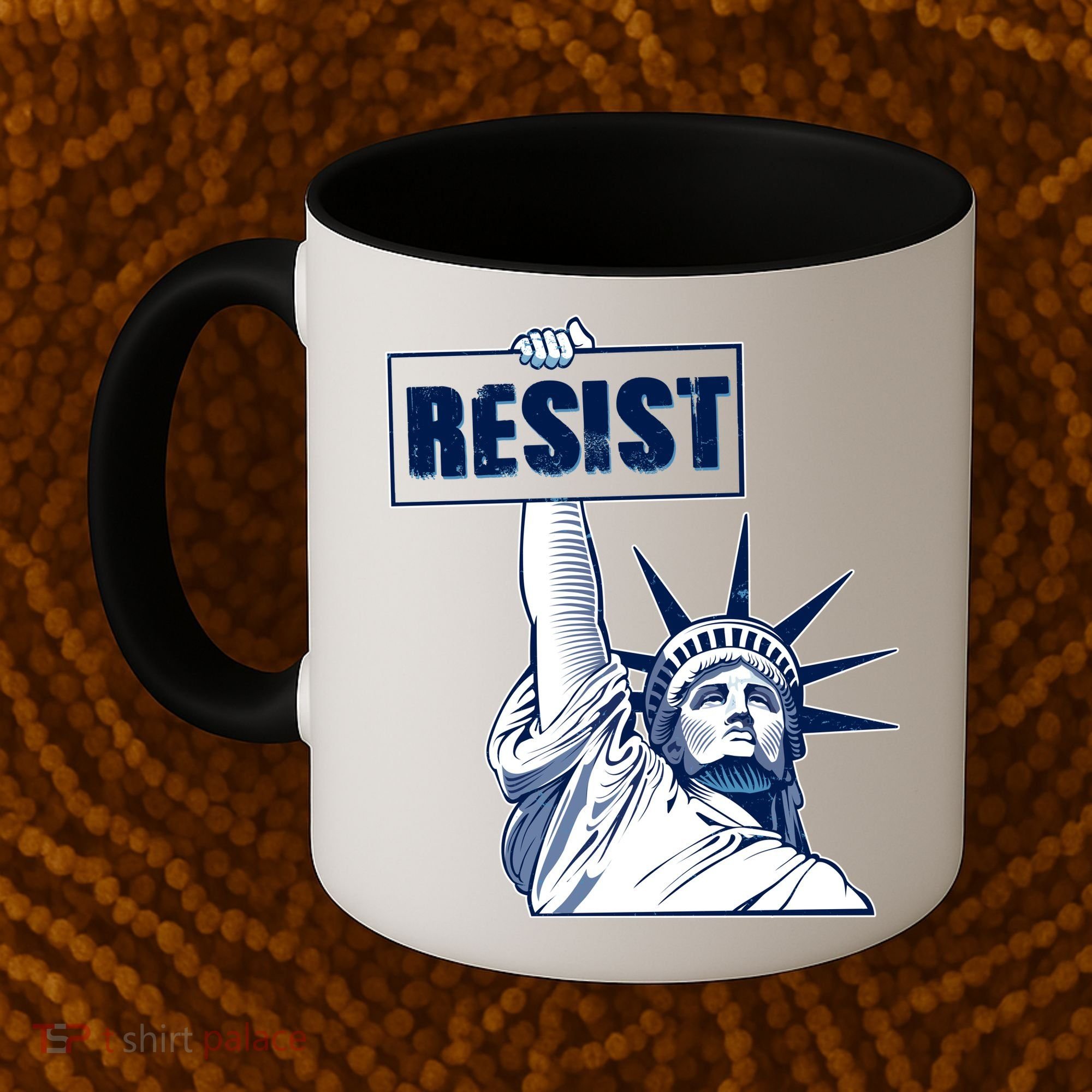 Statue of Liberty Resist Protest Fight Coffee Mug