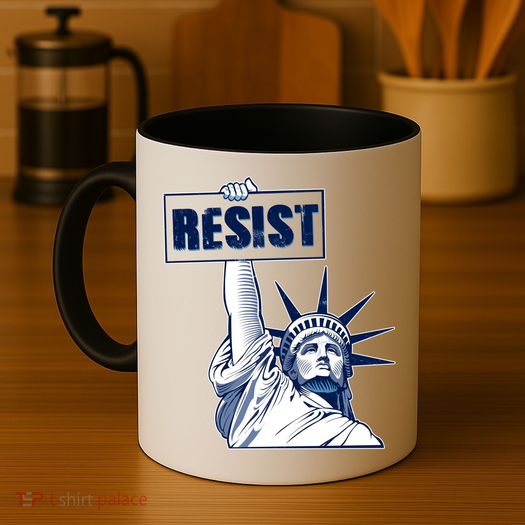 Statue of Liberty Resist Protest Fight Coffee Mug