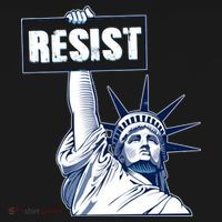Statue of Liberty Resist Protest Fight Ornament thumb 1