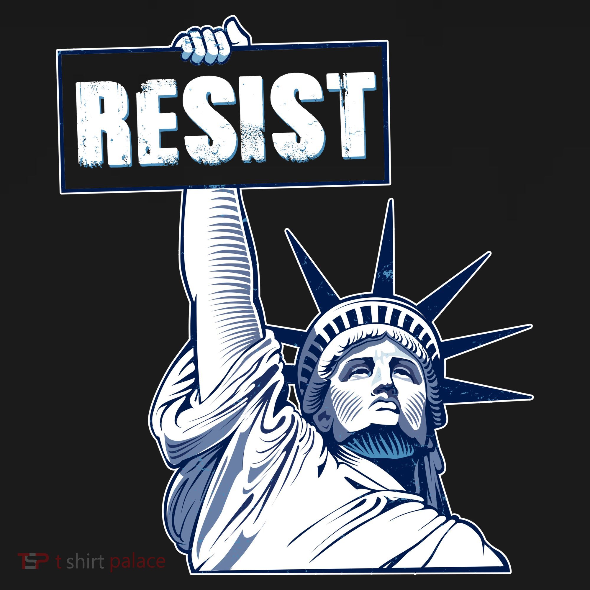 Statue of Liberty Resist Protest Fight Ornament