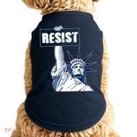 Statue of Liberty Resist Protest Fight Doggie Tank thumb 0