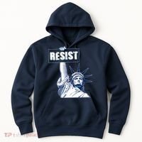 Statue of Liberty Resist Protest Fight Hoodie thumb 0
