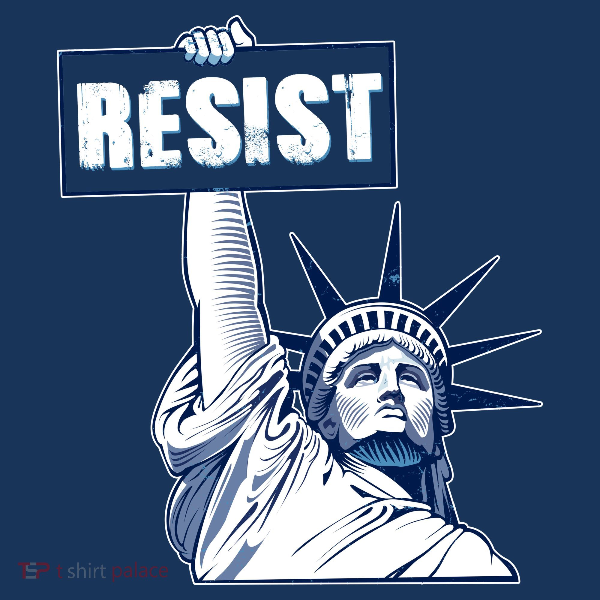 Statue of Liberty Resist Protest Fight Apron