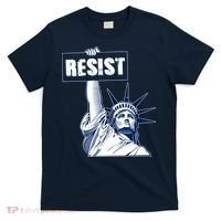 Statue of Liberty Resist Protest Fight T-Shirt thumb 0