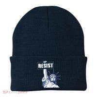 Statue of Liberty Resist Protest Fight Beanie thumb 0