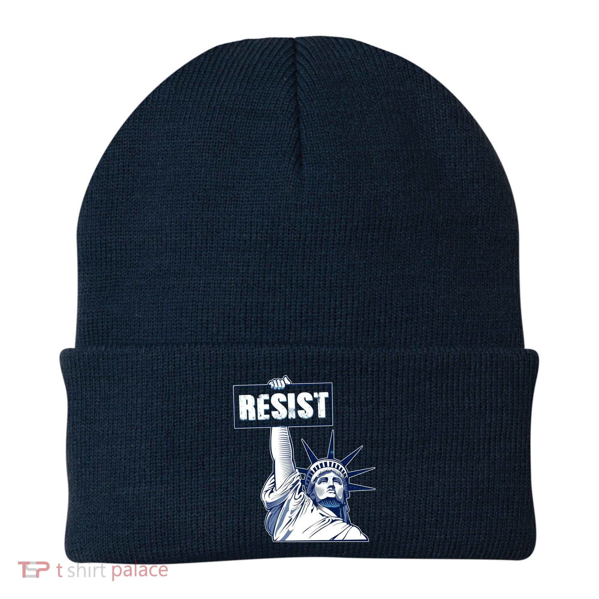 Statue of Liberty Resist Protest Fight Beanie