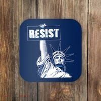 Statue of Liberty Resist Protest Fight Coaster thumb 0