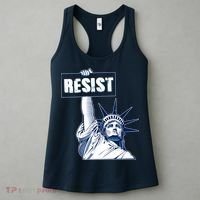Statue of Liberty Resist Protest Fight Women's Tank Top thumb 3