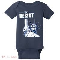 Statue of Liberty Resist Protest Fight Baby Bodysuit thumb 0