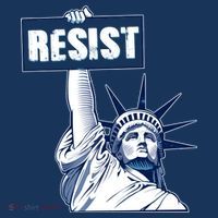 Statue of Liberty Resist Protest Fight Baby Bodysuit thumb 2