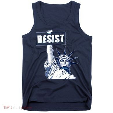Statue of Liberty Resist Protest Fight Tank Top