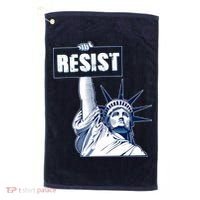 Statue of Liberty Resist Protest Fight Golf Towel thumb 0
