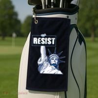 Statue of Liberty Resist Protest Fight Golf Towel thumb 2