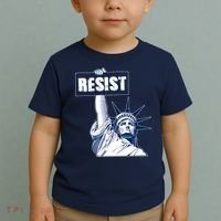 Statue of Liberty Resist Protest Fight Toddler T-Shirt thumb 2