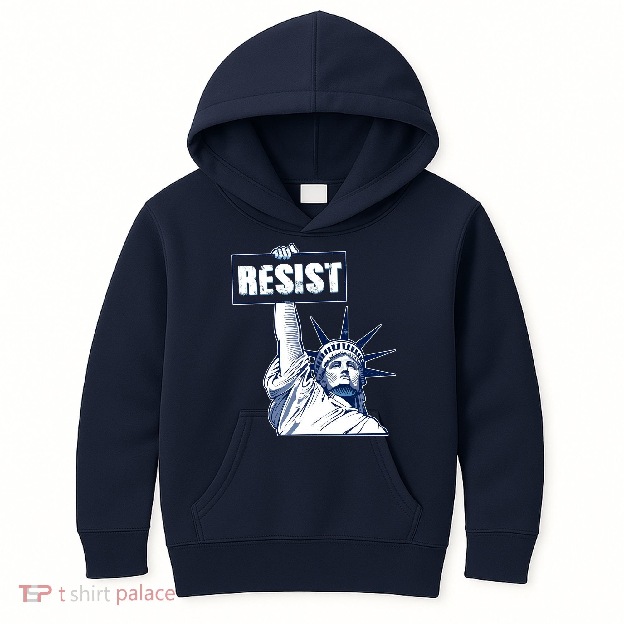 Statue of Liberty Resist Protest Fight Kids Hoodie