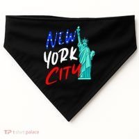 Statue Of Liberty New York City Souvenirs USA-Made Doggie Bandana thumb 0