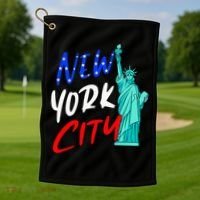 Statue Of Liberty New York City Souvenirs Golf Towel thumb 1