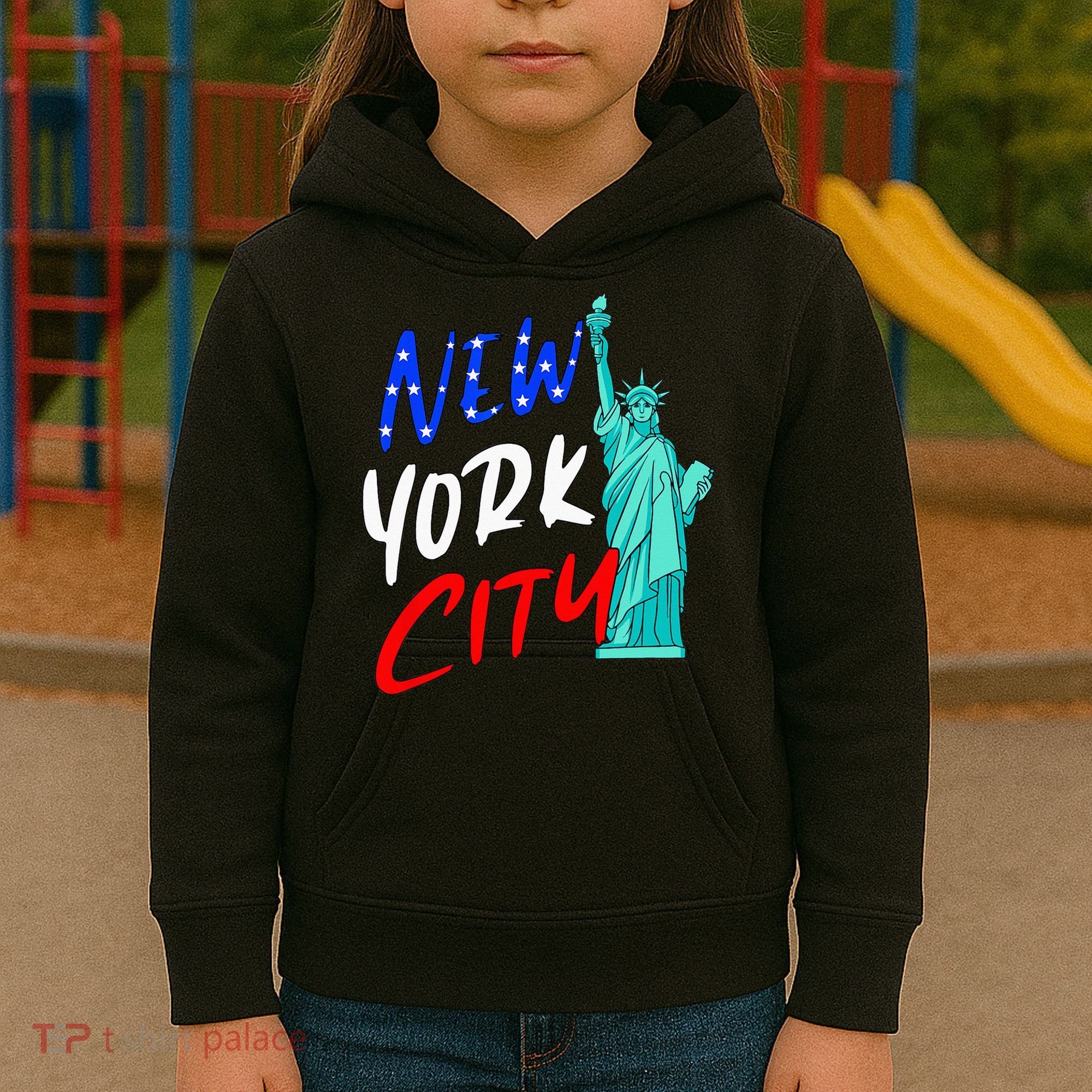 Statue Of Liberty New York City Souvenirs Kids Hoodie