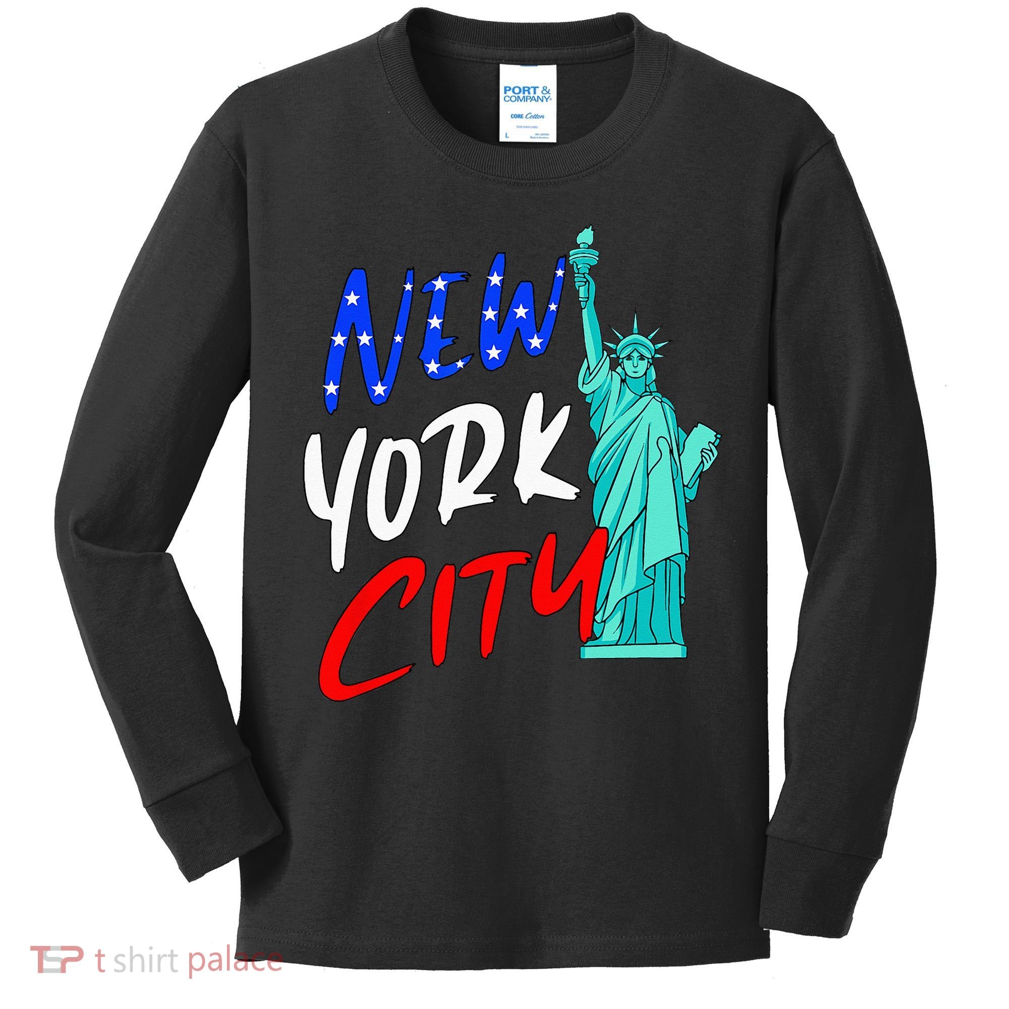 Statue Of Liberty New York City Souvenirs Kids Long Sleeve Shirt