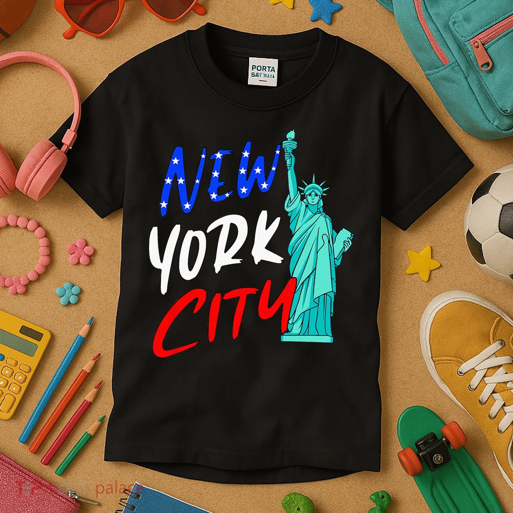 Statue Of Liberty New York City Souvenirs Kids T-Shirt