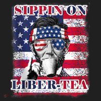 Sippin On Liberty 4th Of July Men Abraham Lincoln Flag Funny Hat thumb 2