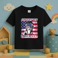 Sippin On Liberty 4th Of July Men Abraham Lincoln Flag Funny Toddler T-Shirt thumb 3