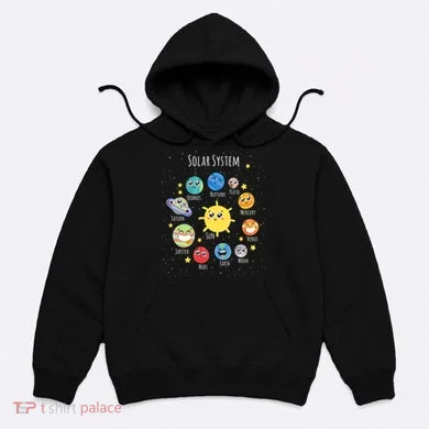 Solar System Children's Illustration Hoodie