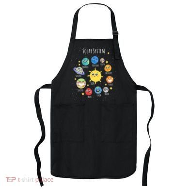 Solar System Children's Illustration Apron