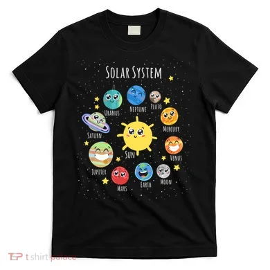 Solar System Children's Illustration T-Shirt
