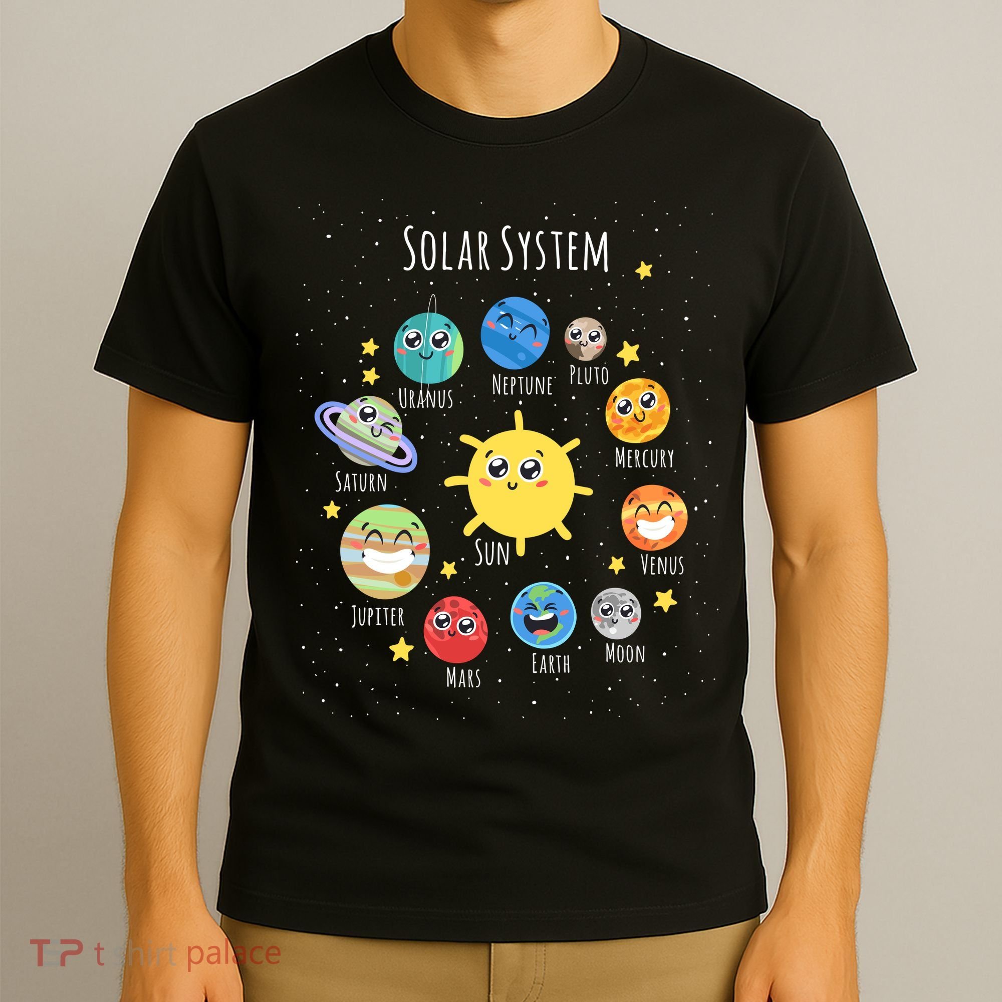 Solar System Children's Illustration T-Shirt