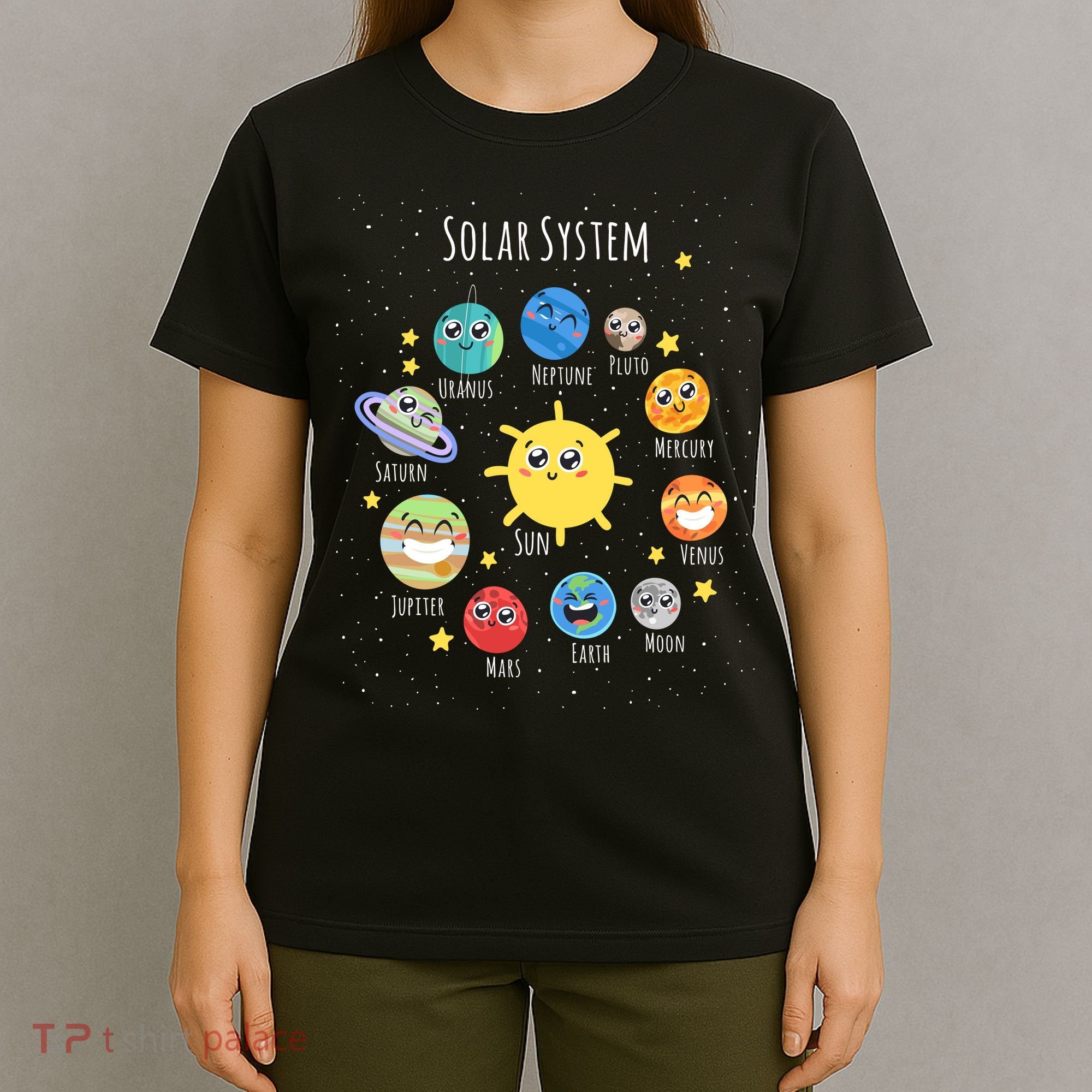 Solar System Children's Illustration T-Shirt