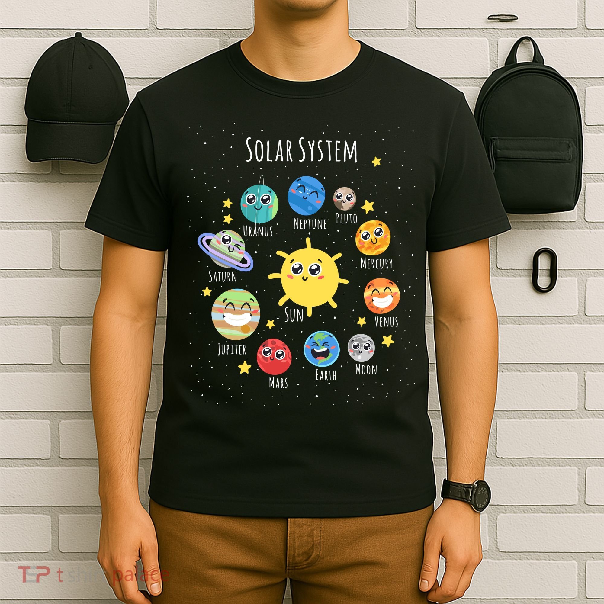 Solar System Children's Illustration T-Shirt