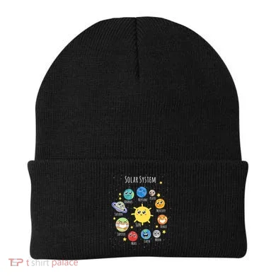Solar System Children's Illustration Beanie