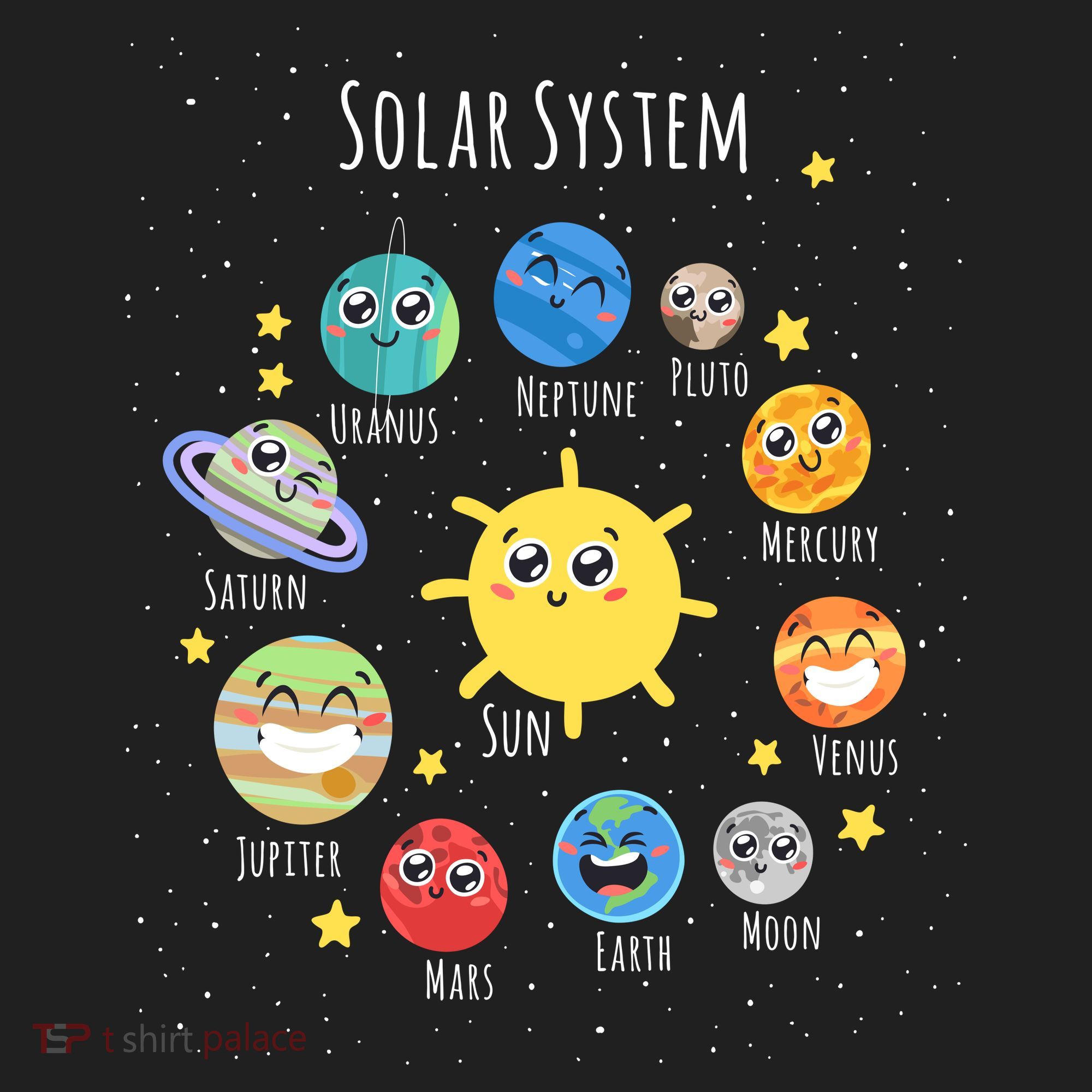 Solar System Children's Illustration Beanie