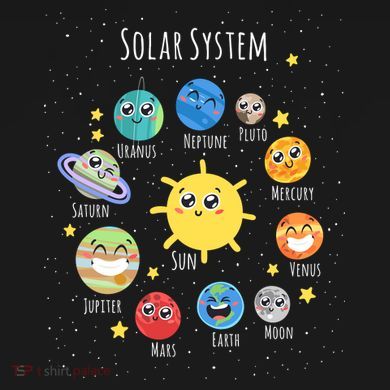 Solar System Children's Illustration 16 in Basic Backpack
