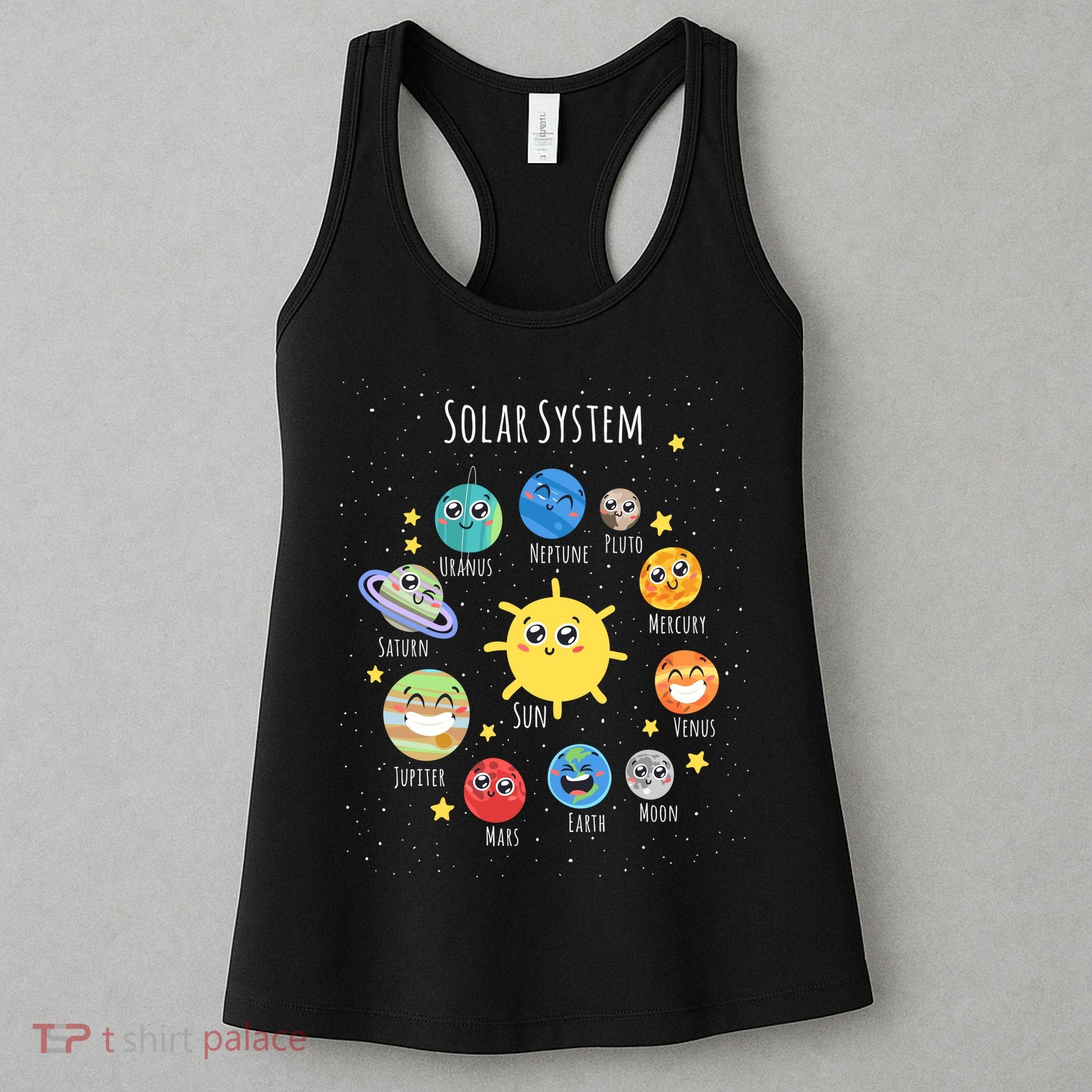 Solar System Children's Illustration Women's Tank Top