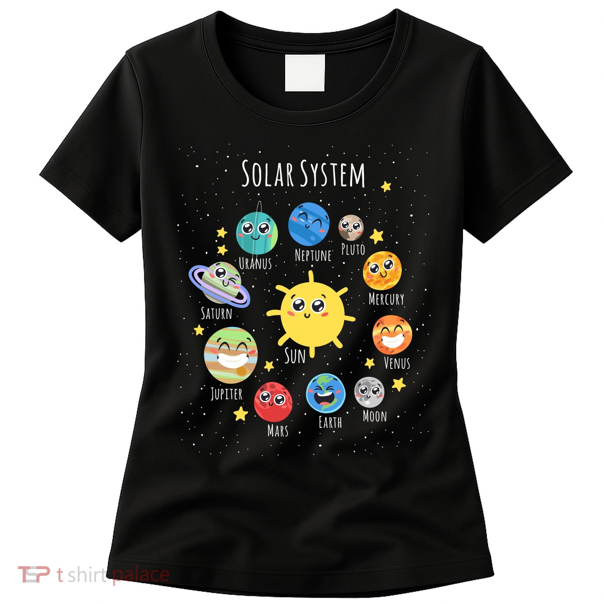 Solar System Children's Illustration Women's T-Shirt