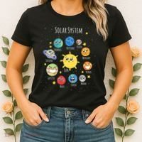 Solar System Children's Illustration Women's T-Shirt thumb 2
