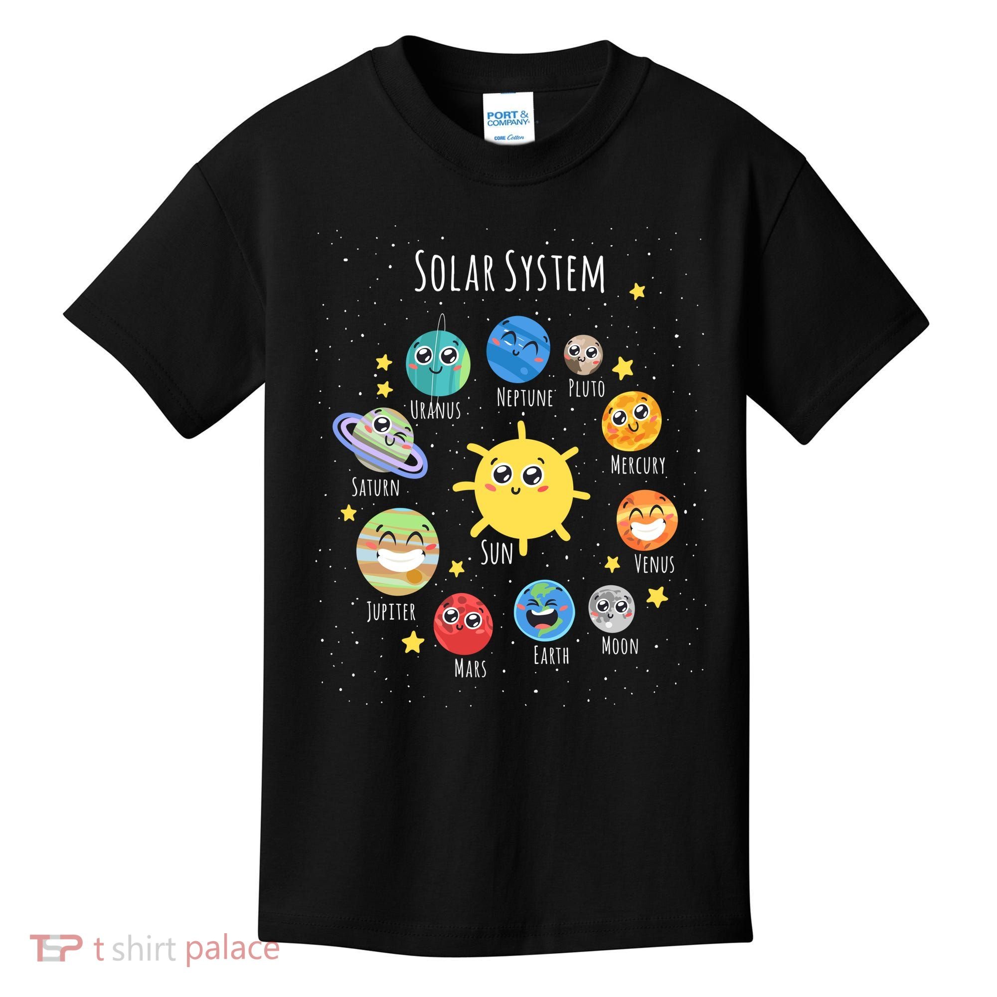 Solar System Children's Illustration Kids T-Shirt