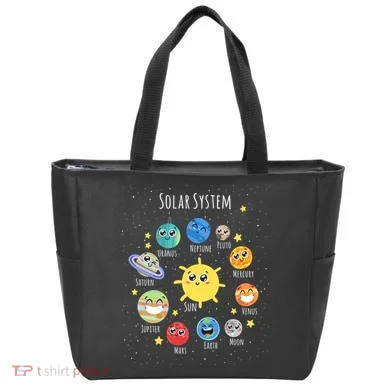 Solar System Children's Illustration Tote Bag